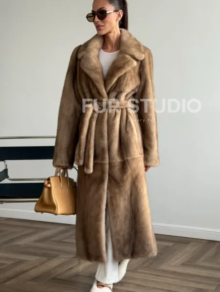 Шуба норковая классика - пастель - фото 3