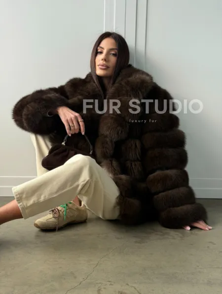 Полушубок из песца 