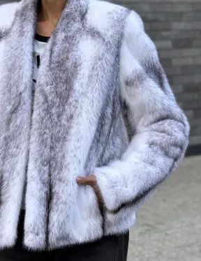 Меховая куртка из норковой крестовки - фото 1