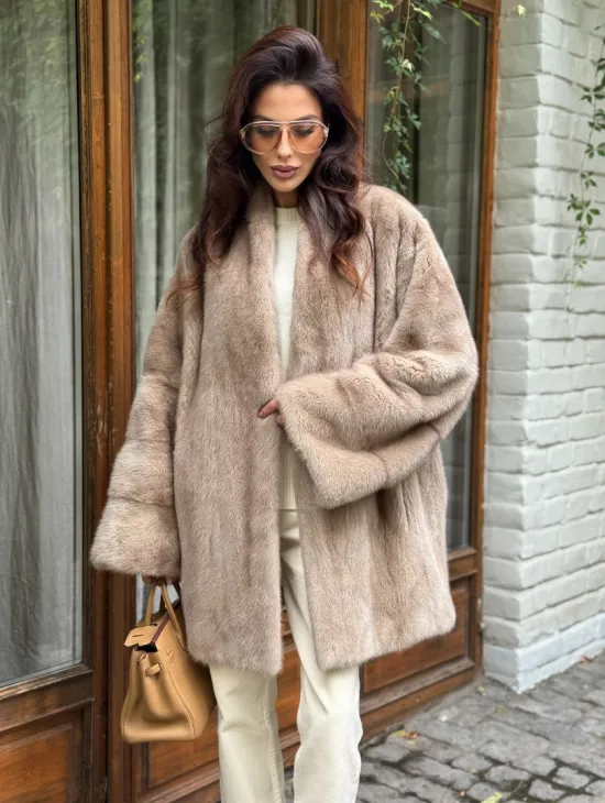 Полушубок из норки - фото 7