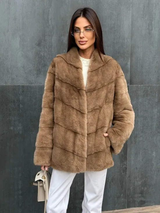 Полушубок норковый - фото 4