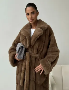 Норковая шуба - кимоно - фото 7