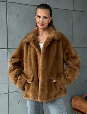 Женская норковая куртка - фото 9