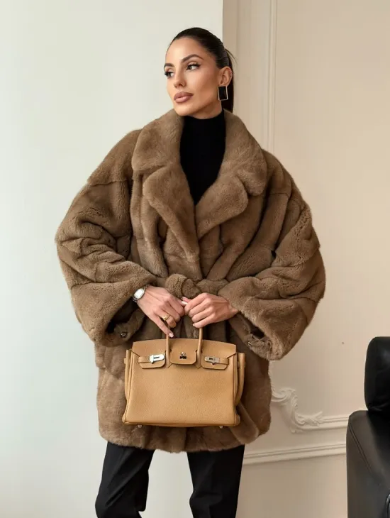 Норка пастель английский воротник летучая мышь - фото 7