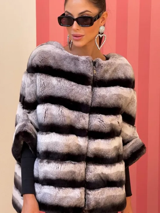 Куртка из меха орилаг под шиншиллу - фото 0