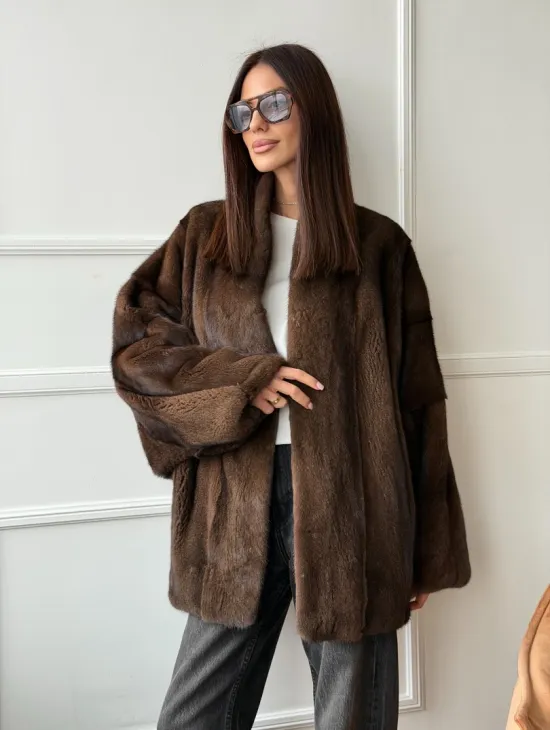 Модный норковый жакет из аукционного меха SAGA FURS - фото 10