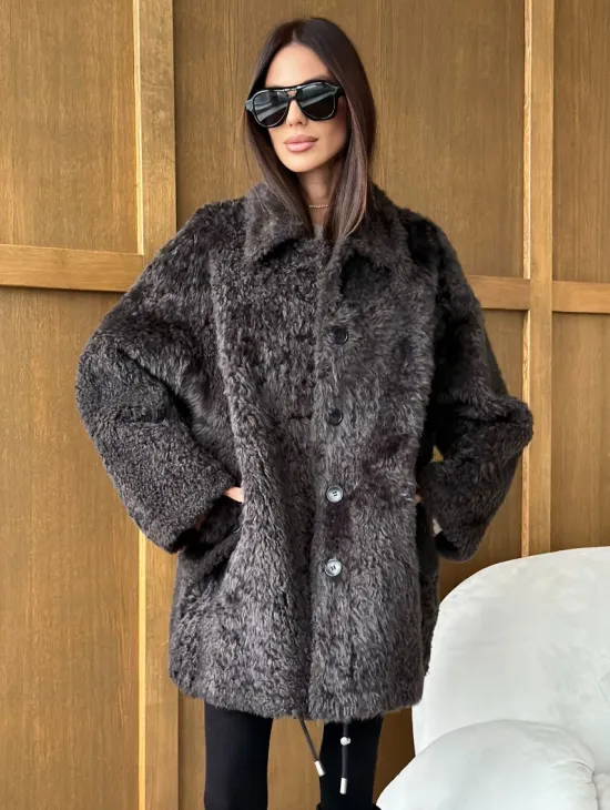 Шуба из овчины - натуральная - фото 0