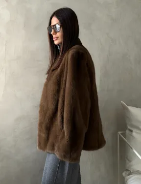 Шуба женская из меха норки - фото 10