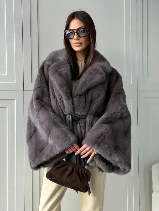 Автоледи норковая, модель -  «Летучая мышь» - фото 10