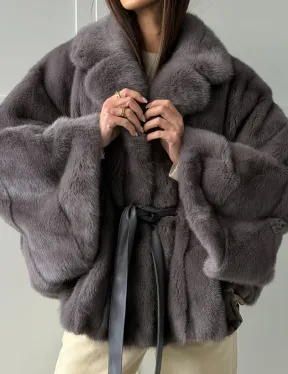 Автоледи норковая, модель -  «Летучая мышь» - фото 3