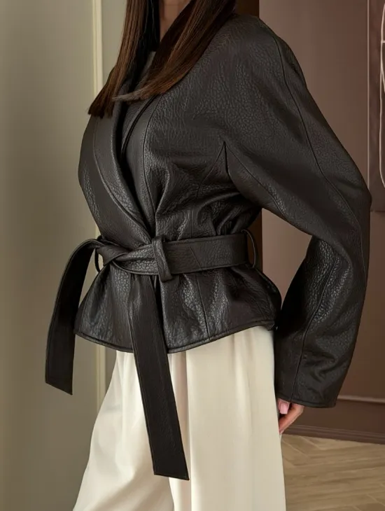 Куртка из натуральной кожи PREMIUM COLLECTION - фото 3