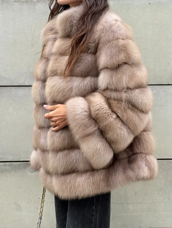 Шуба из меха куницы - фото 3
