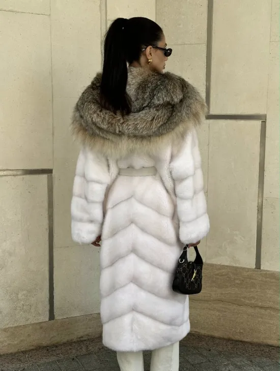 Норка кимоно с капюшоном рысь - фото 6